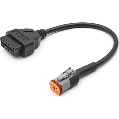 4 to 16 Pin OBD Adaptors Motorcycle Diagnostic Cable OBD2 Extension Connector for Softail Touring Sportster Street 500