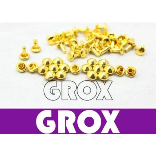 5*5mm Gold Conical Rapid Rivet Studs Punk Rock Rivets Nailheads Spike Free Shipping Wholesale High Quality