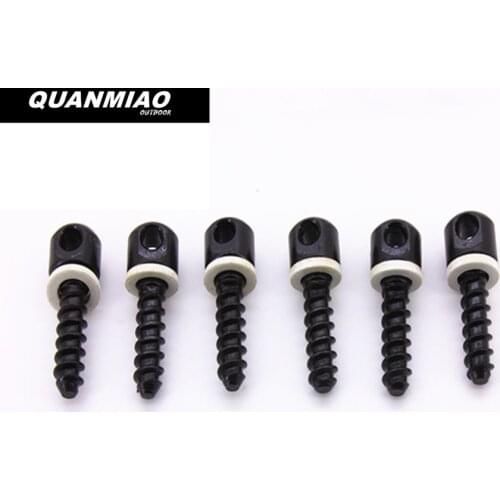 6PCS 3/4" Wood Screw Swivels Rear Base Gun Sling QD Quick Detachable Swivel Base 2502-0 M6457 Hunting Shooting