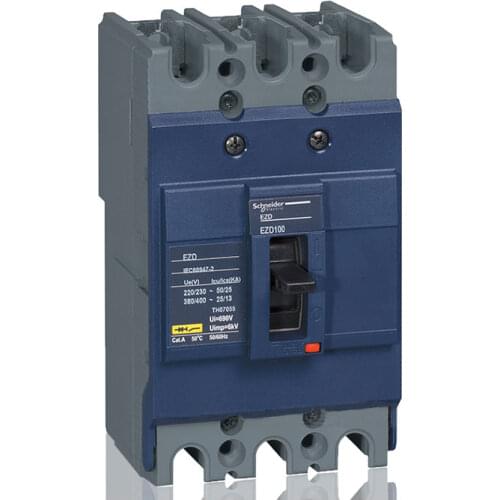 Schneider Molded case circuit breaker switch EZD100 EZD160 EZD250 EZD400 EZD600 3P4P air switch Three phase 380V
