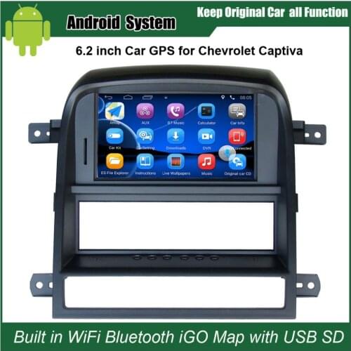 6.2 inch Android 7.1 Touch Screen Car Media Player for Chevrolet Captiva 2008-2011 GPS Navigation Bluetooth Video player