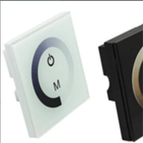 Free Shipping 12-24V wall mounted WW/CW led light touch panel dimmer
