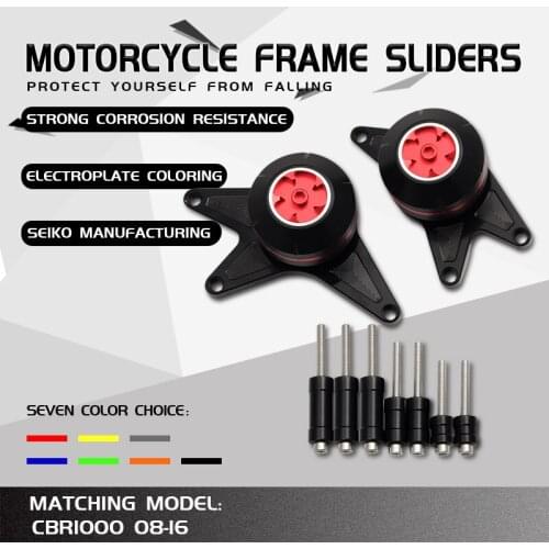 CNC Left+Right Engine Stator Guard Cover Slider Frame Protector Case Crash Pads Falling Set For CBR 1000 RR CBR1000RR 2008-2011