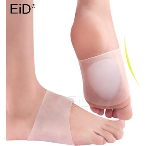 EiD Silicone Gel Arch Supported Soft Arch Supports Insoles Pad For Flat Foot Plantar Fasciitis Pain Relief Shoe Pads man women