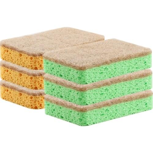 Eco Friendly Floristic Natural Ecological Sponge For Washing Kitchen Small Items Utensils Household Cleaning Tools Dishwasher