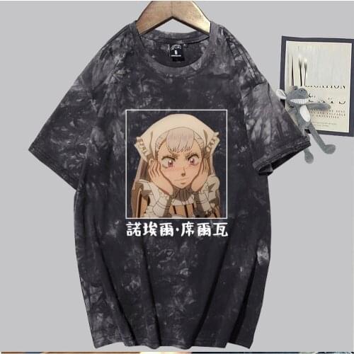 Harajuku Noelle Silva T Shirt Women Anime Black Clover Tshirt Funny Cartoon Oversize Top Tee Male