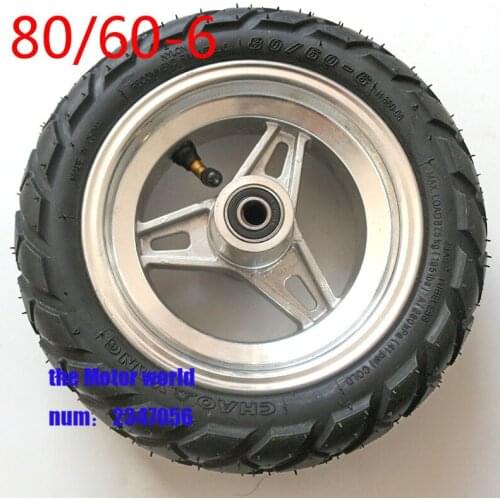 80/60-6 tire wheel with inner tire with hub scooter wear-resistant For New electric scooter mini kibe avt for All of this model