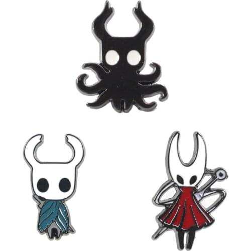 K1232 Hollow Knight Zinc Alloy Pins Para Backpack Pride Clothing Medal For Bag Shirt Hat Insignia Badge Brooches For Men Women