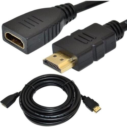 LBSC 16Ft 5m premium HDMI 1.4V male to female extension cable leads Gold Plated1080P