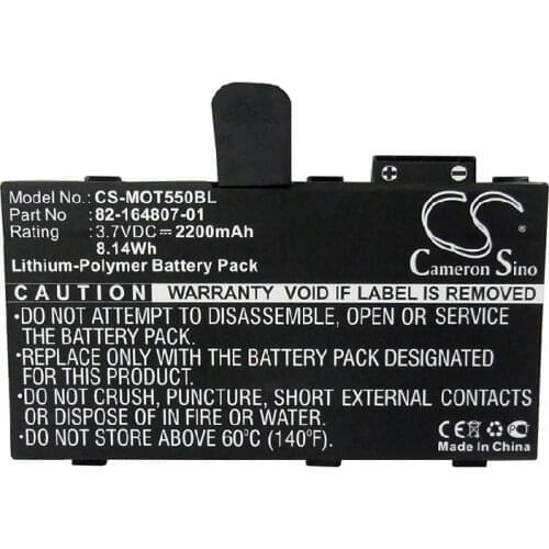Cameron Sino 2200mAh Battery 82-164801-02, 82-164807-01 for Motorola ES85, ES85XX, MC36, TC55, TC55AH-JC11ES, for Symbol MC36
