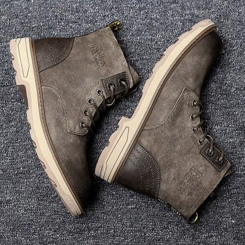 Mens Boots Casual Sneakers Men Casual Male Shoe Shoes Leisure Sneaker Mens Leather Fashion Boots Outdoor Footwear 2020