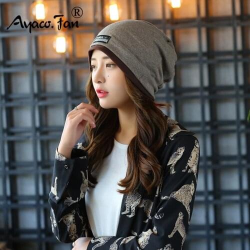 2019 New arrival 2 Use Cap Knitted Scarf & Winter Hats for Women Letter Beanies Women Warm Skullies girls Gorros women Beanies