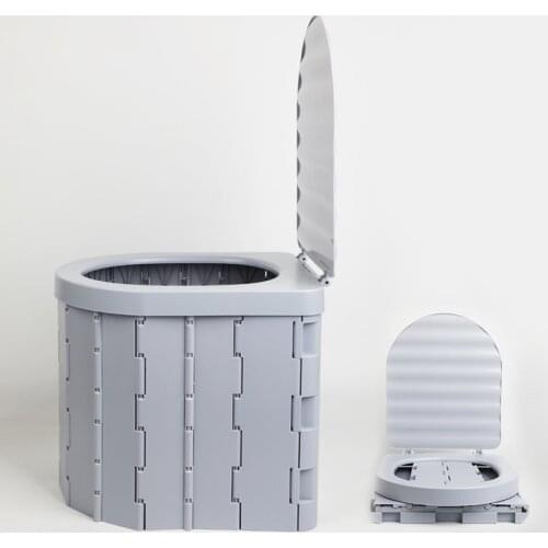 New Folding Portable Toilet Commode Seat Washable Sturdy Deodorant Car Toilet For Camping Hiking Long Trips Caravan Accessories