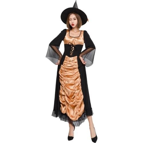 New Halloween Witch Dress Stage Costume, Witch Costume, Japanese Witch Game Costume Cosplay Costumes