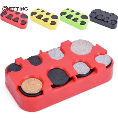 New Plastic Coin Collection Purse Wallet Organizer Holder For Bus Taxi Car Coin Changer Holder Mini Euro Coin Dispenser