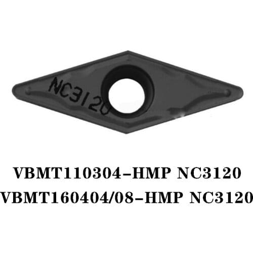 Original VBMT110304-HMP NC3120 VBMT160404 VBMT160408 Carbide Insert Blades Used For Steel Processing Quality Assurance Durable