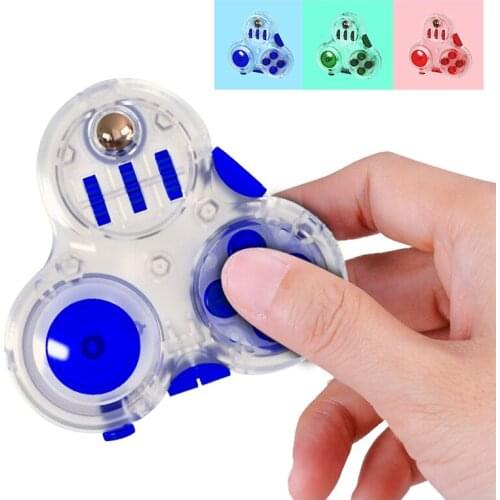 Rainbow Metal Finger Spinner Bearing Spinner Toy Adult Toys For Autism and ADHD Anxiety Children Raytheon Mushroom Fidget