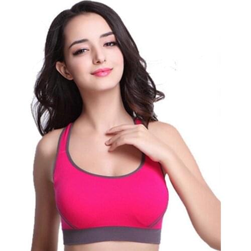 Sports Bra Padded For Women Gym Womens Fitness Running Bra Push Up Top Athletic Vest Gym Stretch Seamless Sport Bra