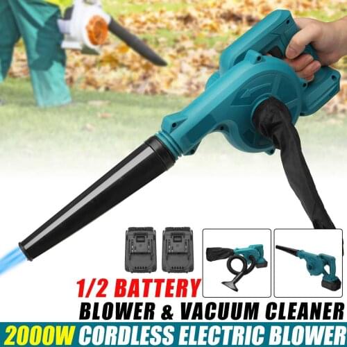 2 in 1 Cordless Electric Air Blower & Suction Handheld Leaf Computer Dust Collector Cleaner Turbo Fan for Makita 18V Battery