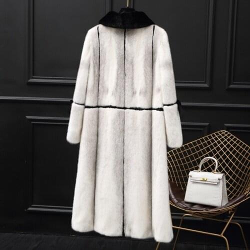 Real Mink Coat Female Natural Full Pelt Fur Coats Winter Jacket Luxury Long Jackets for Women Clothes 2020 MY