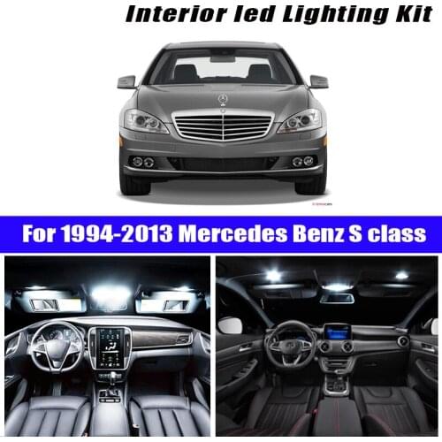 100% Perfect White Error Free LED Interior Dome Map Reading Light bulb Kit For 1994-2013 Mercedes Benz S class W140 W220 W221