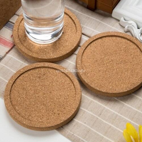 100 pcs Classic Cork Coasters Drink Wine Cup Mats Cork Mats Drink Juice Bottle Pad and Mats for Wedding Party Gift Favor