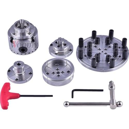 2.75 inch Self centering woodworking Carpentry Lathe Chuck 4-Jaws Chuck Set accessories1