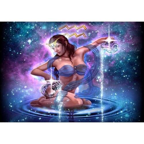 Full Square/Round Drill 5D DIY Diamond Painting "Cartoon Aquarius" Diamond Embroidery Cross Stitch Mosaic Home Decor Gift TY530