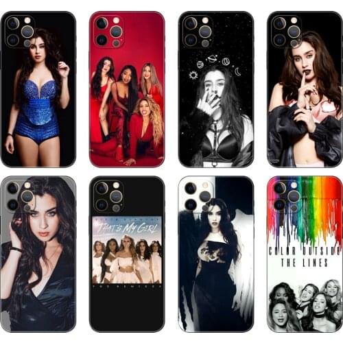Black tpu case for iphone 5 5s se 6 6s 7 8 plus x 10 XR XS 11 12 mini pro MAX back cover 5h Fifth Harmony Lauren Jauregui 7 27