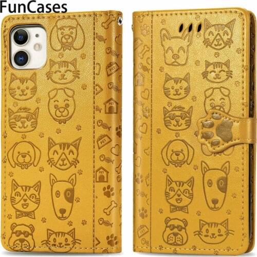 Cute PU Leather Phone Bag For capa iPhone 11 Pro Portable Flip Case Mobile sFor iPhone cellular 11 Pro 5.8" 2019 Max Phone Pouch