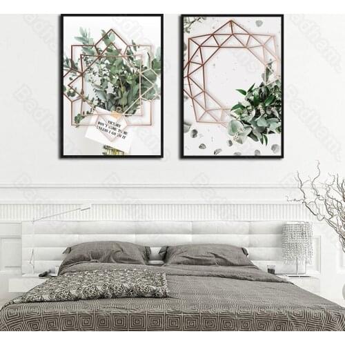 Home Decor Painting Canvas Leaf Graphic Poster Nordic Style Inkjet Printing Picture Art Wall Modern Home Decoration