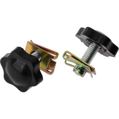 Motorcycle Motor Black Hard Bag Mounting Locks Knobs Set For