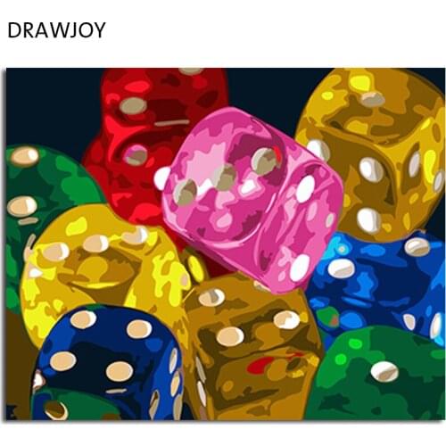 DRAWJOY Framed Picture DIY Painting By Numbers Coloring By Numbers On Canvas Home Decoration For Living Room Of Still Life