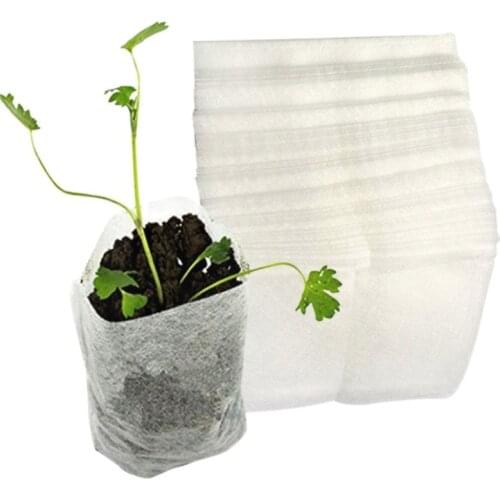 Non Woven Fabrics Nursery Biodegradable Seed Nursery Bags Vegetable Breeding Flower Pots Seedling Raising Bags Garden Planting