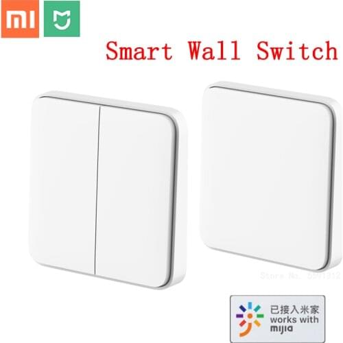 Newtest Xiaomi Mijia Smart Wall Switch Live Line Version Wall Switch OTA Upgrade Smart Linkage Works with Mi Home App