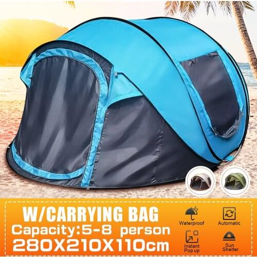 5-8 People pop up tents Open tent Throw Outdoor camping Hiking automatic season Tents Speed open Family Beach large space