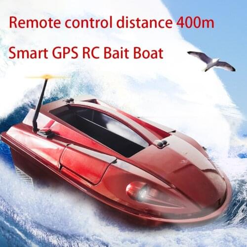 New T18 RC Bait Boat Distance Auto Lure Fishing Ship Smart Remote Control Bait Boat Fish Finder Wireless Load 4KG 500M