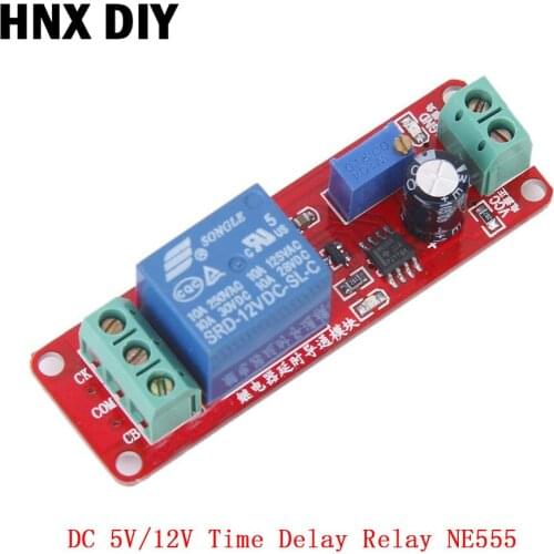 DC 5V 12V Time Delay Relay NE555 Time Relay Shield 5 V Timing Relay 12 V Timer Control Switch Car Relays Pulse Generation Duty