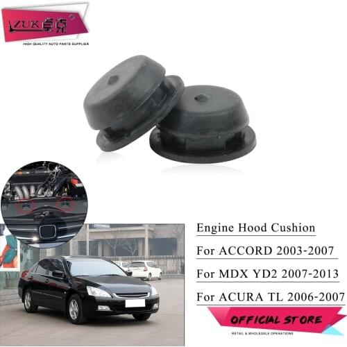 ZUK 2PCS Engine Hood Rubber Cushion Gasket For HONDA For ACCORD 2003 2004 2005 2006 2007 CM4 CM5 CM6 MDX TL OEM:74175-SDA-A00