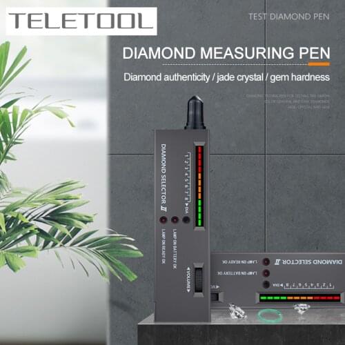 New Diamond Gems Tester Pen Portable Gemstone Selector Tool LED Indicator Accurate Reliable Jewelry Test Tool