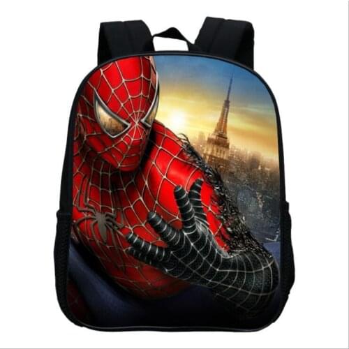 12 inches hero Spiderman kindergarten schoolbag cartoon fashion preschool 2-5 years old Backpack