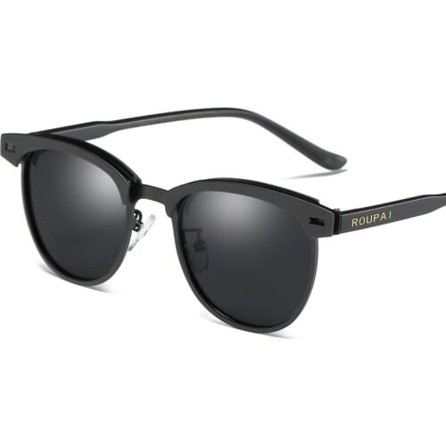 2019 Retro Brand Designer UV400 Protection Polarized Sunglasses Round High Quality Metal Frame Sun Glasses For Women Men Driving