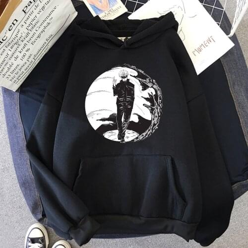 Gojo Jujutsu Kaisen Japan Hot Anime Hoodie Men Harajuku Sweatshirt Daily Casual Mens Streetwear Warm Homme Hoody