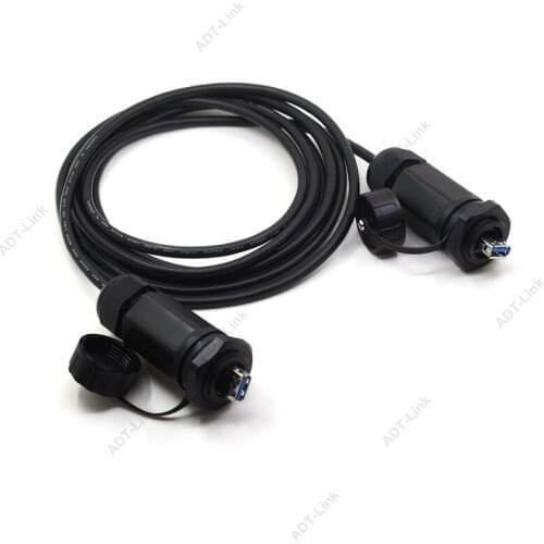 USB 3.0 Waterproof Connector Cable IP68 M25 USB 3.0 socket & plug Male Female Adapter both ends Waterproof Cables 0.5m /1m /3m