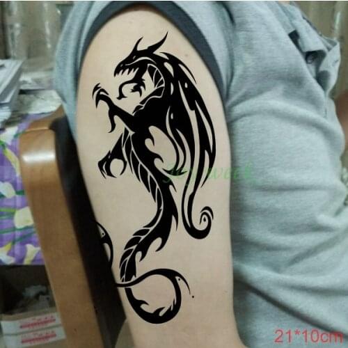 Waterproof Temporary Tattoo Sticker cool mens dragon totem tatto stickers flash tatoo fake tattoos for men women