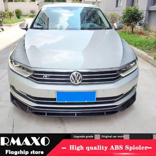 For Volkswagen Passat B8 Body kit spoiler 2017-2018 For Passat ABS Rear lip rear spoiler front Bumper Diffuser Bumpers Protector