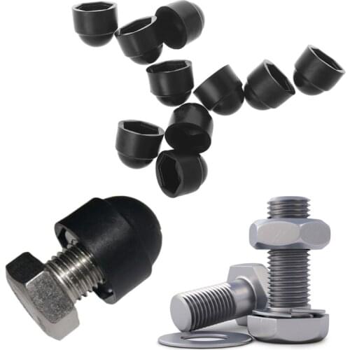 10Pcs M6 M8 M10 M12 Bolt Nut Dome Protection Cap Covers Exposed Hexagon Plastic