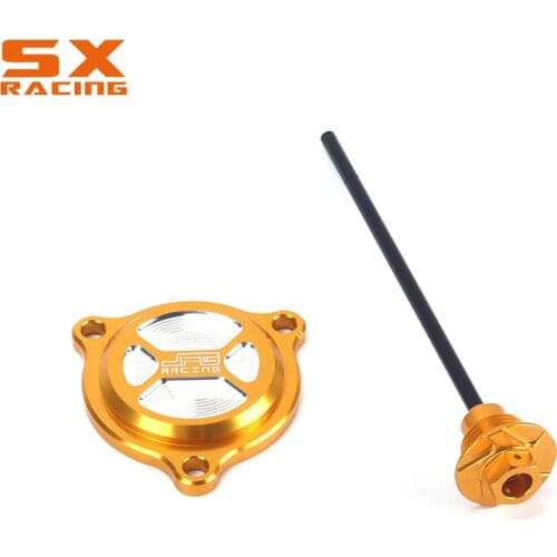 Gold CNC Oil Dipstick Engine Plugs Filter Cover Set For SUZUKI DRZ400S/SM DRZ400S DRZ400SM DRZ 400S 400SM S SM