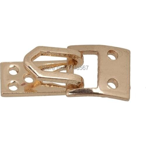 100Set Craft Gold Tone Plated Hook & Eyes Clasp Waist Extender Sewing On Garment NK60