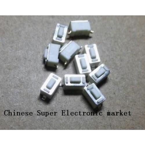 100PCS 3*6*4.3mm 3x6x4.3mm white SMD push button switch microswitch Tact Switch
